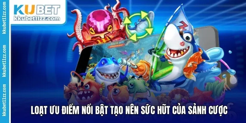 Loạt ưu điểm của sảnh cược bắn cá Kubet